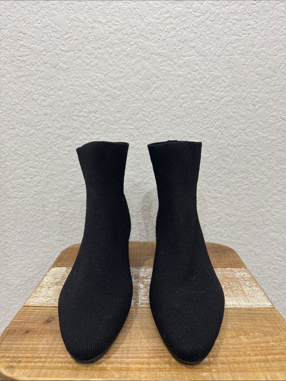 Rothy’s Classic Boot Black Knit Chelsea Size 7 NEW - Picture 4 of 9